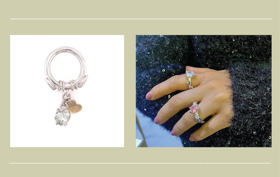 Ring og dame med ringer