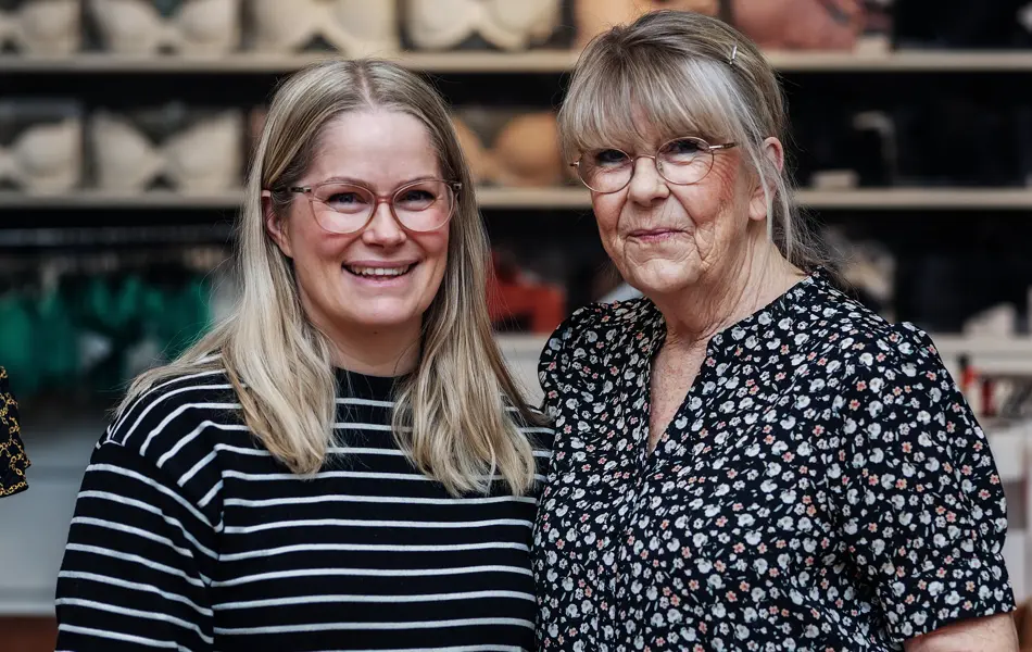 Mor og datter hos Audsundertøysalong
