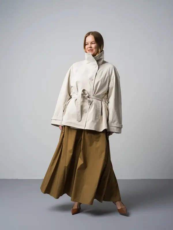 Bik Bok trenchcoat 699 De Fem Hjørner bukser 2599 Scorett pumps 999-2