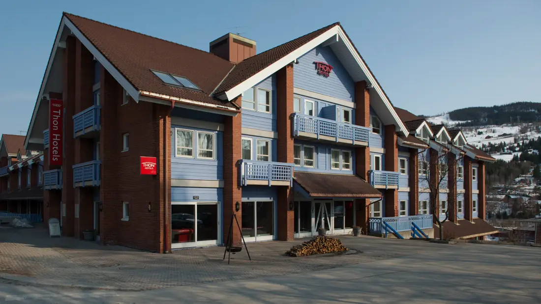 Fasade på Thon Hotel Hallingdal i naturskjønne Ål