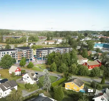 Illustrasjon av Wessel Park i Vestby