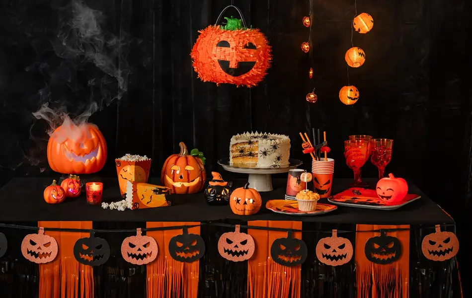 Tildekket bord til halloween