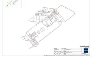Plantegning fra lokale 3301 i kontorbygget Vika Atrium fra Thon Eiendom.
