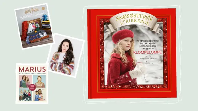 Produktbilde av bøkene: Harry Potter Magisk strikking, Knitteriet, Marius og Klompelompe