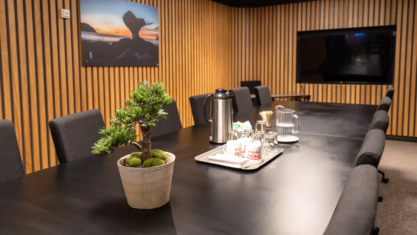 Møterom, styrebordoppsett, TV 