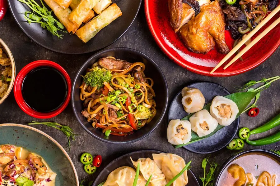 diverse kinesiske matretter