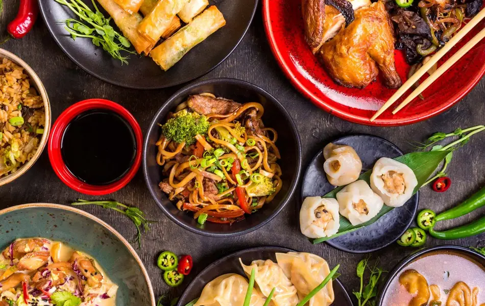 diverse kinesiske matretter