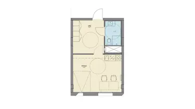 Plantegning leilighet i Diagonale