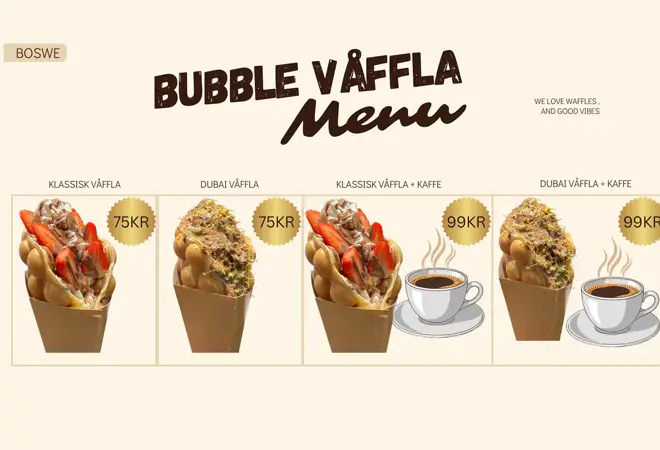 Bubble våffla 
