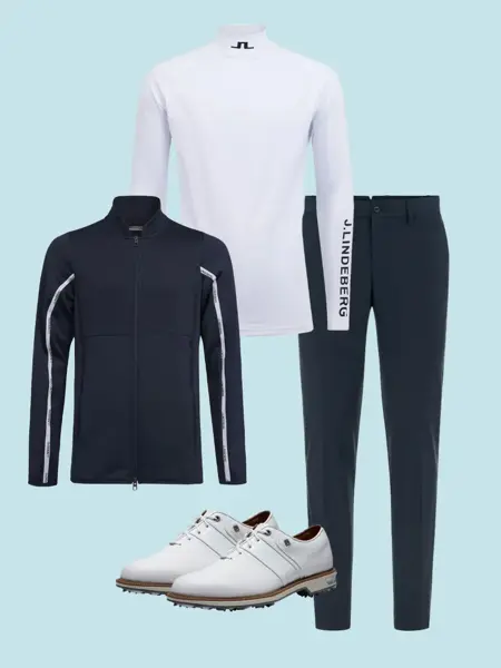 Golfklær: gensre, bukse og sko