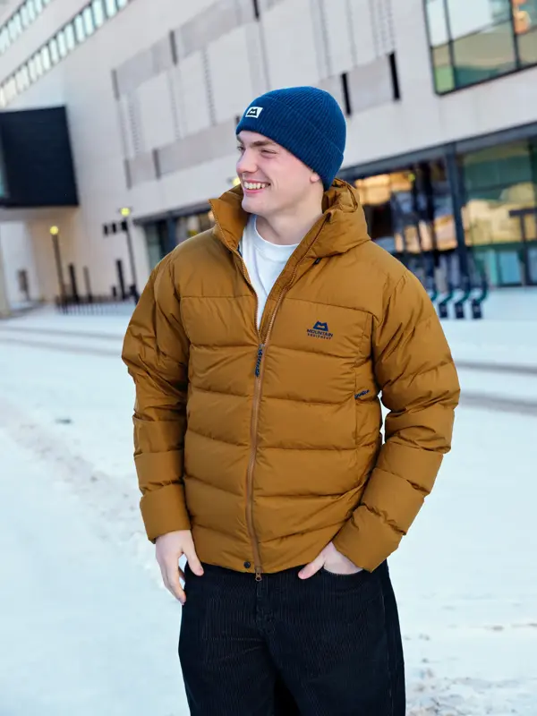 Piteraq Okergul jakke 5499 Blå lue 449-1
