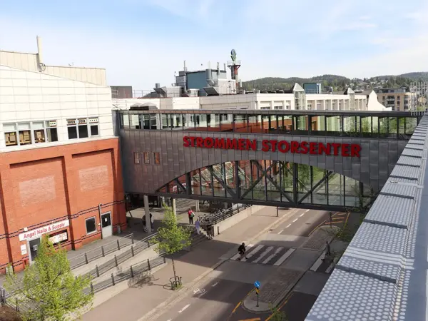 Bilde av kjøpesenterfasade