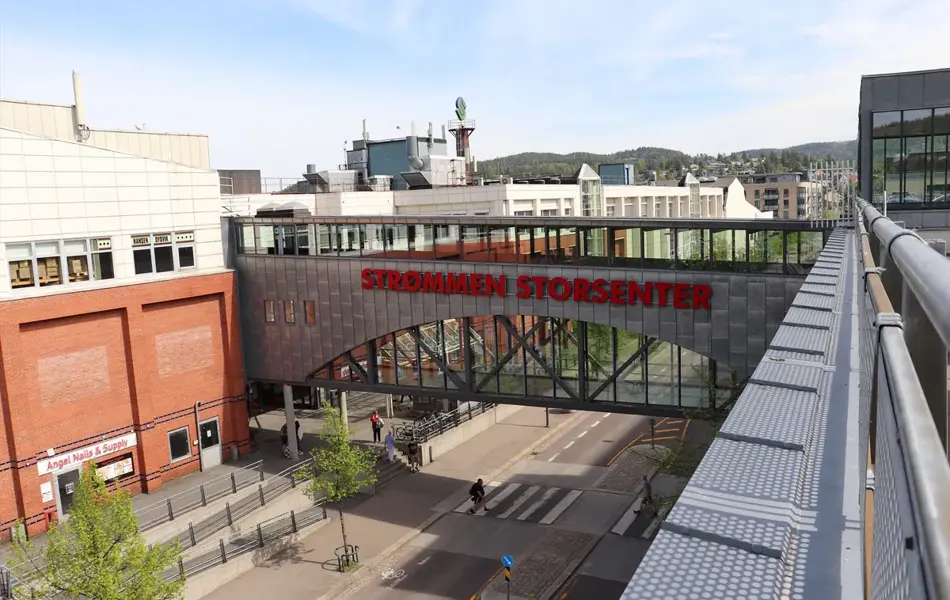 Bilde av kjøpesenterfasade