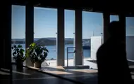Utsikt fra kontor på diagonalen. 