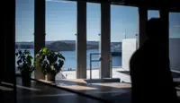 Utsikt fra kontor på diagonalen. 