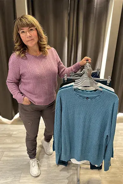 Dame viser fram høstens nyheter på Zavanna Alta-