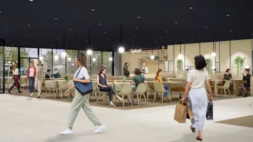 Bildet er fra kjøpesenteret Østerås senter i Bærum. Bildet er en 3D illustrasjon som viser hvordan senteret vil se ut når det er ferdig pusset opp. 