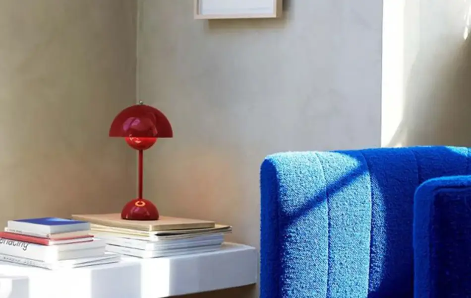 Rød Flowerpot vp9 fra Christiania Belysning