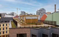 Bilde av takterrassen i boligprosjektet Brugata 3.