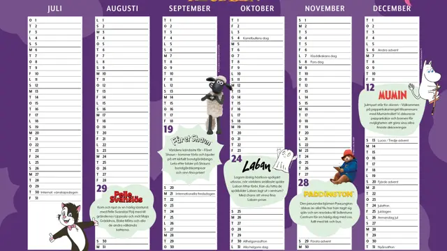 kalender barnklubben uppdaterad version