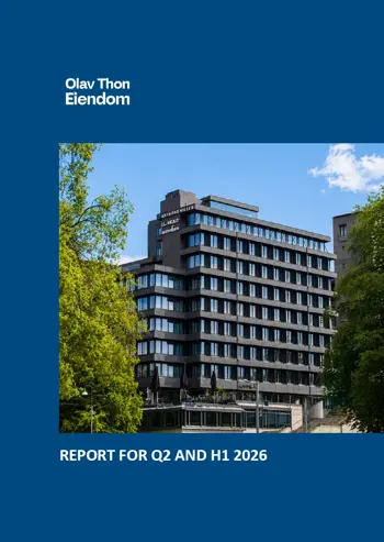 Cover image of OTE report for 2nd quarter 2026.