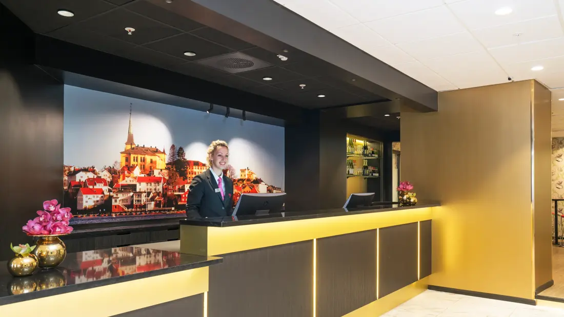 Resepsjon Thon Hotel Arendal med betjening