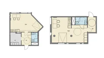 Plantegning leilighet i Diagonale