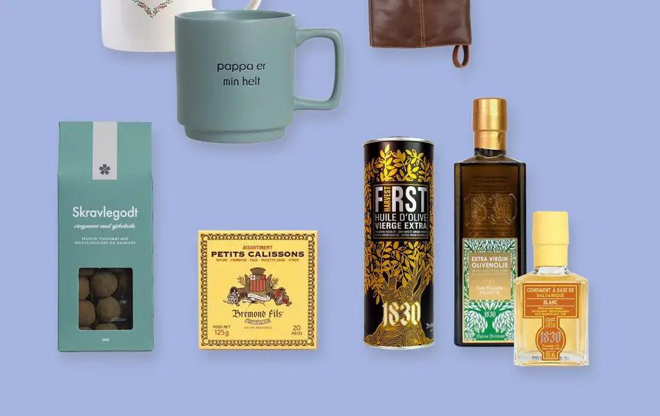 Kollasj med julegavetips til far