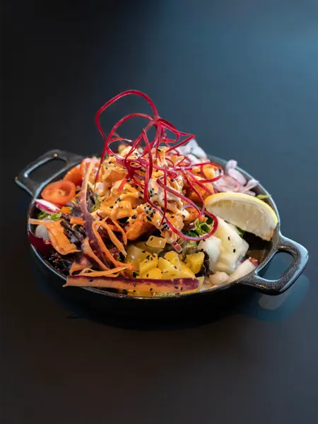 Middagsrett i en jernpanne