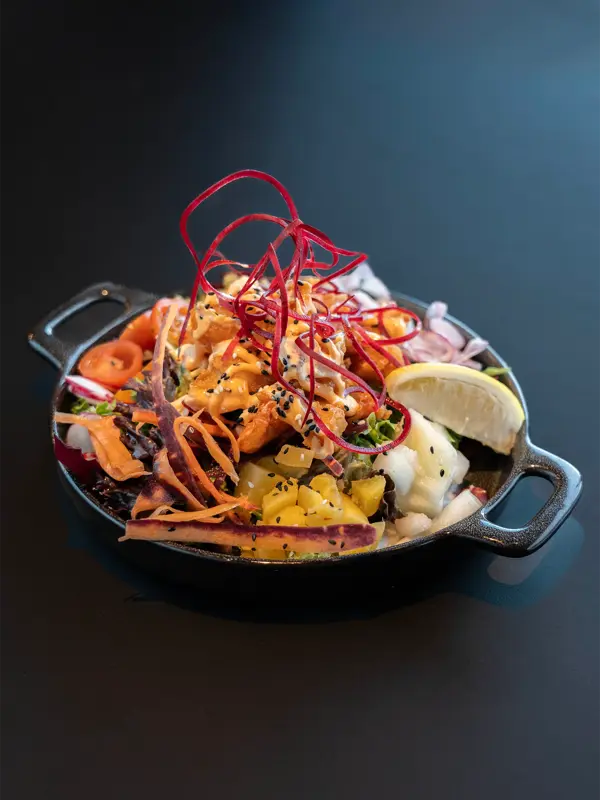 Middagsrett i en jernpanne