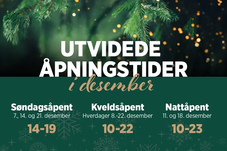 Utvidet åpningstider ny