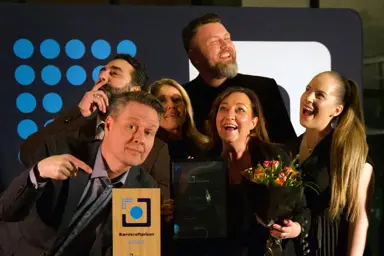Kvadrat-teamet poserer med Bærekraftprisen 2025