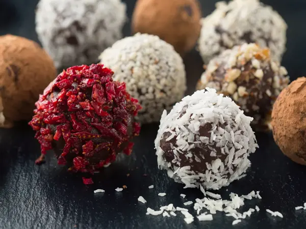 Sjokoladekuler i forskjellige farger