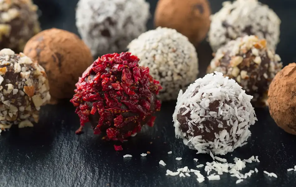 Sjokoladekuler i forskjellige farger