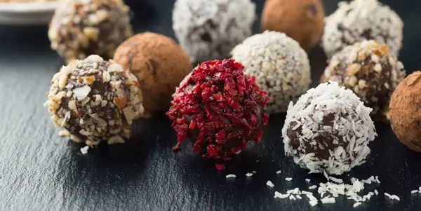 Sjokoladekuler i forskjellige farger