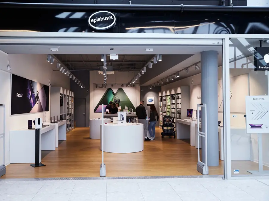 Butikkfasade eplehuset på åsane storsenter