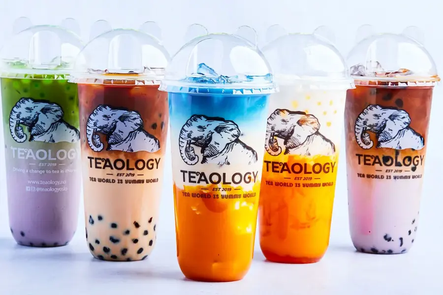 diverse bubble tea drikker