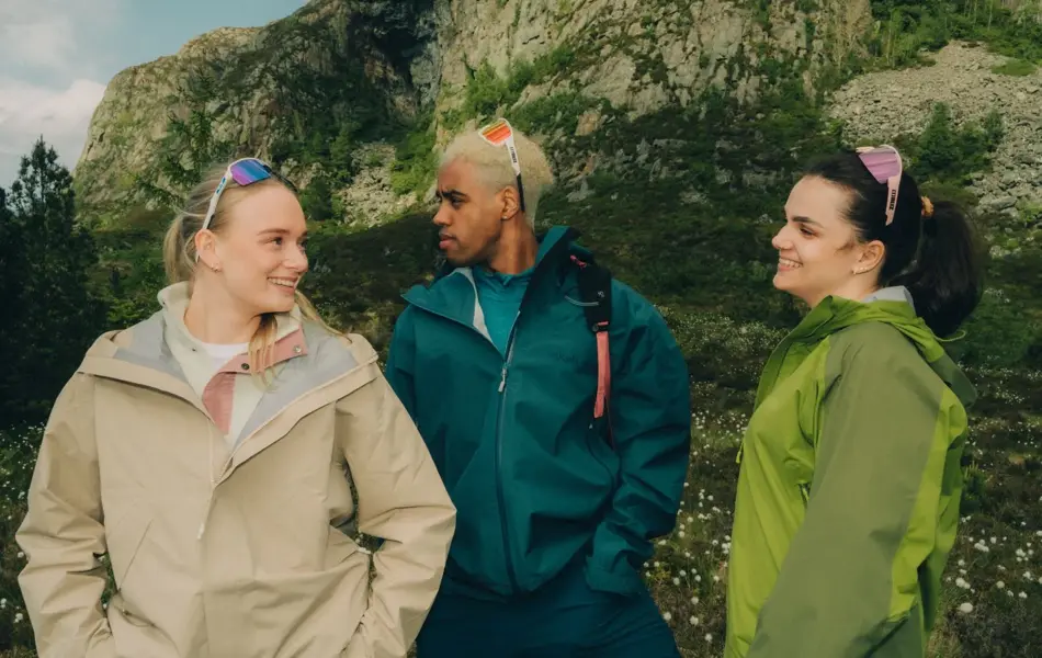 3 på fjelltur i uteklær