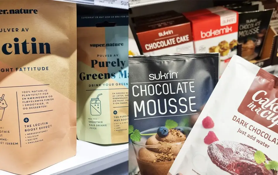 Sukkerfri hylle Sunkost