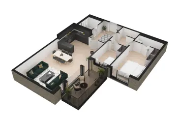 3D plantegning