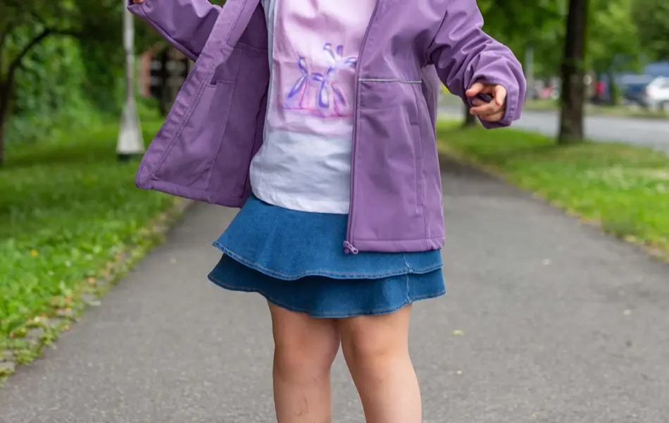 Bilde av barn i klær til skolestart