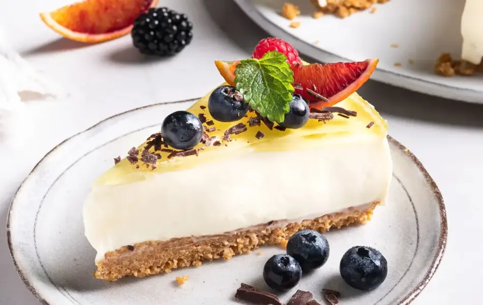 Ostekake med gelelokk