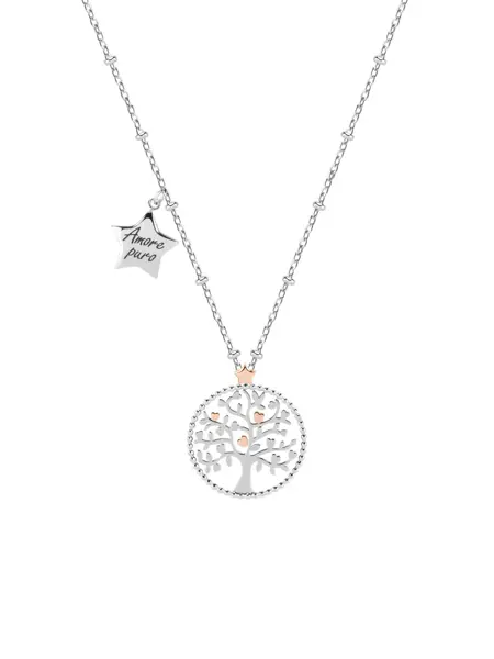 sølvsmykke med bronsjedetaljer