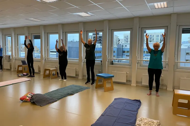 Personer på treningstime