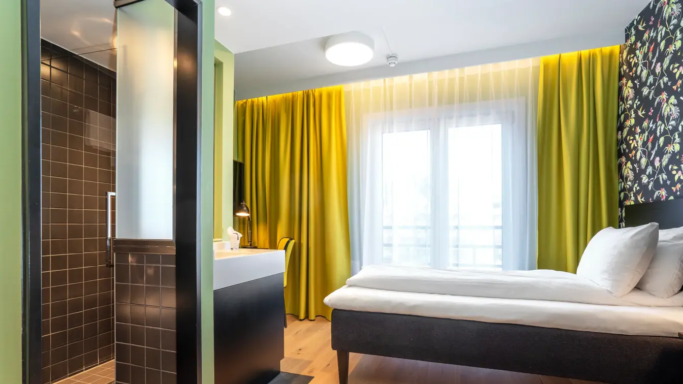 Seng i enkelt rom på Thon Hotel Gyldenløve i Oslo