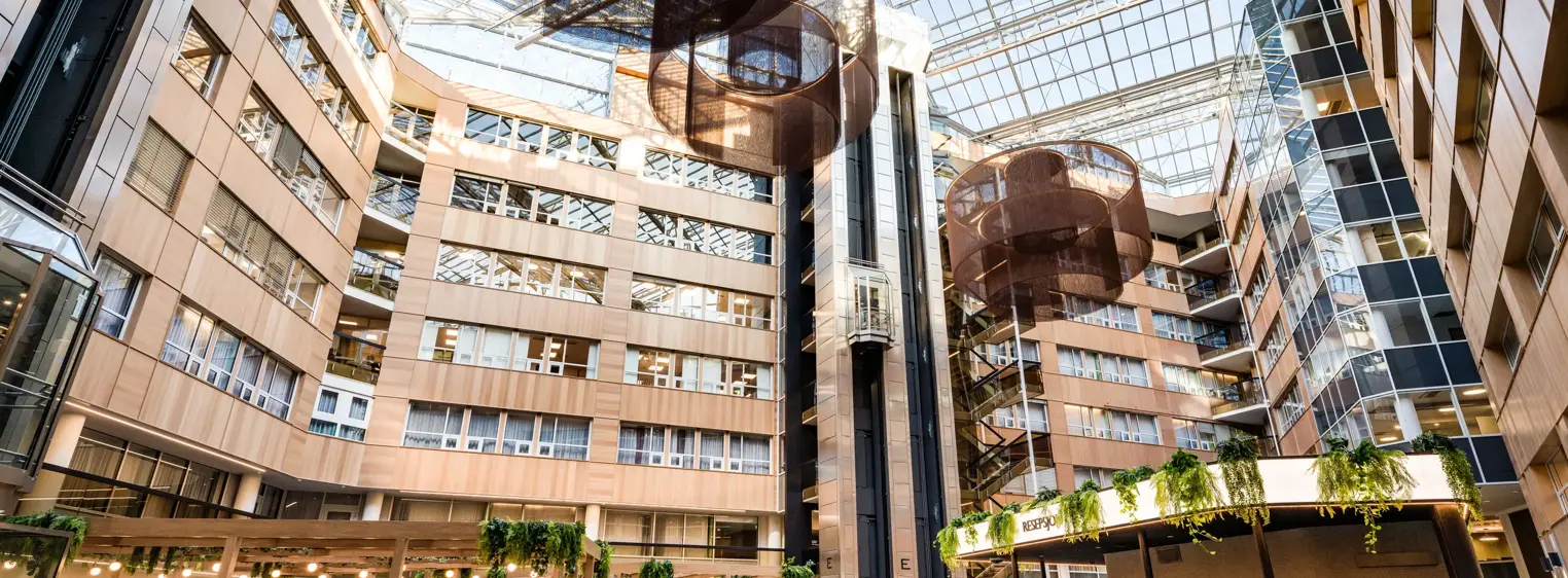 Fellesområder Vika Atrium. Atriet