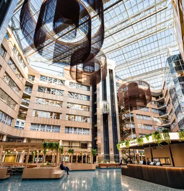 Fellesområder Vika Atrium. Atriet