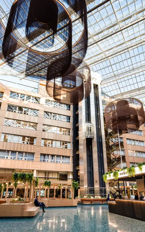 Fellesområder Vika Atrium. Atriet