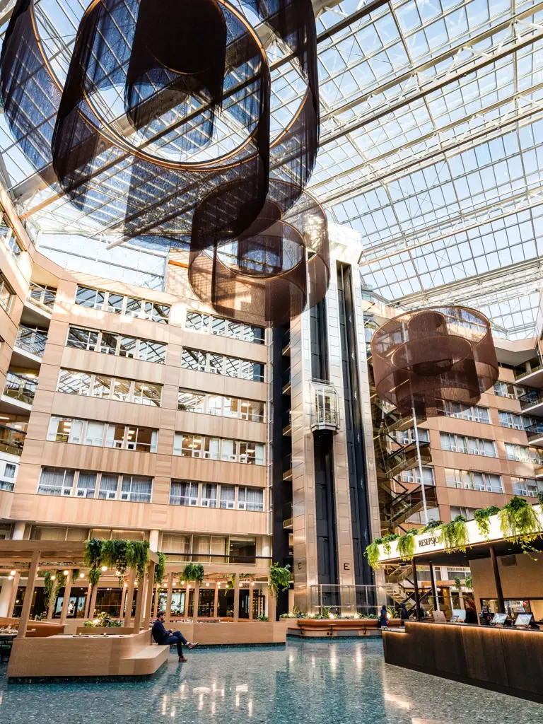 Fellesområder Vika Atrium. Atriet