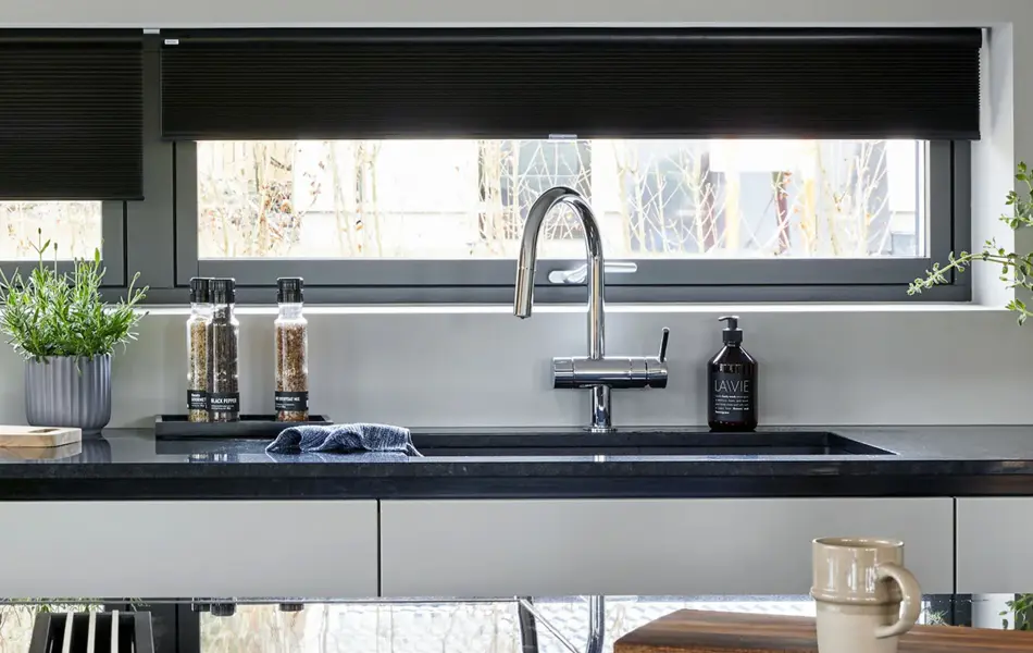 Solskjerming på kjøkken